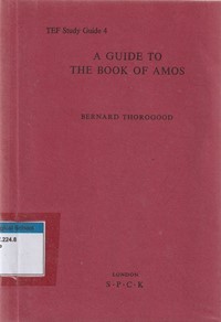 Image of A guide to the book of Amos
