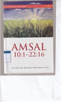 Image of Tafsiran alkitab: kitab Amsal 10:1-22:16