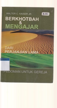Image of Berkhotbah dan mengajar dari perjanjian lama