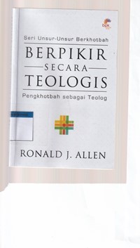 Image of Berpikir secara teologis: pengkhotbah sebagai teolog