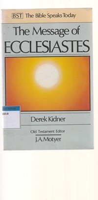 Image of The message of ecclesiastes