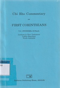 Image of Chi Rho commentary on first Corinthians