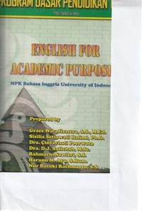 Image of English for academic purposes: MPK Bahasa Inggris University of Indonesia