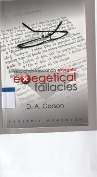 Image of Kesalahan-kesalahan eksegetis [Exegetical fallacies]