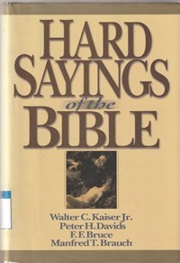 Image of Hard sayings of the Bible