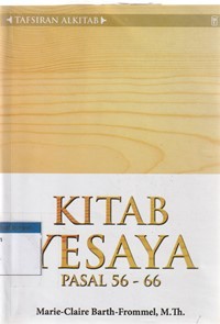 Image of Tafsiran alkitab: kitab Yesaya pasal 56-66