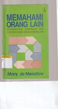 Image of Memahami orang lain: meningkatkan komunikasi ...