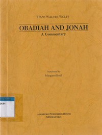Image of Obadiah and Jonah: a commentary