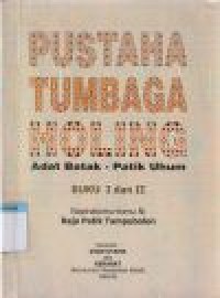 Image of Pustaha tumbaga holing: adat batak-patik uhum buku I dan II