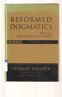Image of Reformed dogmatics volume 3: sin and salvation in Christ