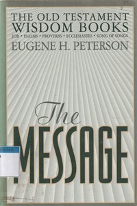 Image of The message: the wisdom books